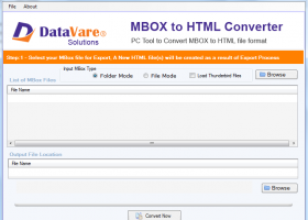 Datavare MBOX to HTML Converter Expert screenshot