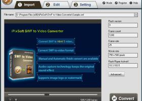 iPixSoft SWF to Video Converter screenshot