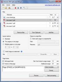 Hexonic PDF Split and Merge Freeware screenshot