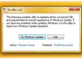 Fix WU Utility screenshot