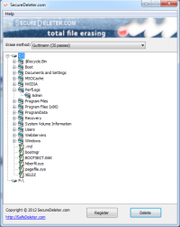 SecureDeleter screenshot