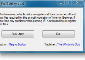 Fix IE Utility screenshot