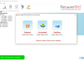GPT Disk Partition Recovery Tool screenshot