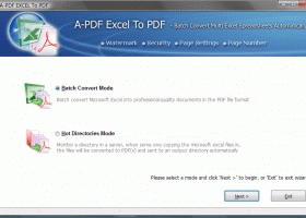 A-PDF Excel to PDF screenshot