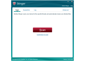 McAfee Stinger Portable screenshot