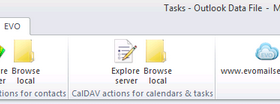 EVO Collaborator for Outlook screenshot