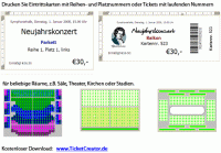 TicketCreator - Eintrittskarten drucken screenshot