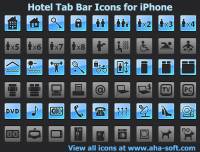 Hotel Tab Bar Icons for iPhone screenshot