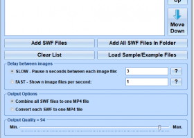 SWF To MP4 Converter Software screenshot