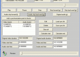 Audio Video Synchronizer screenshot