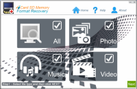 4Card SD Memoery Format Recovery screenshot