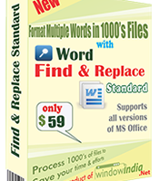 Word Find and Replace Standard screenshot