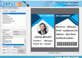Employee ID Badges Maker Software screenshot