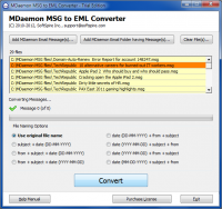 MDaemon MSG to EML Converter screenshot