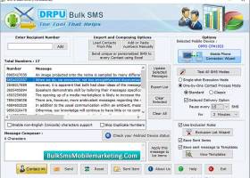 Bulk SMS Mobile Marketing Software screenshot