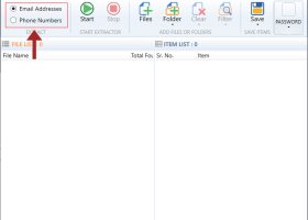 File Phone and Email Extractor screenshot