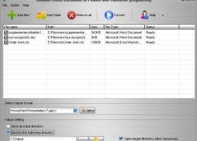 Aostsoft Office Document to PowerPoint Converter screenshot