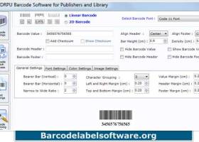 Library Barcode Label screenshot