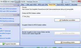E-Mail Converter screenshot