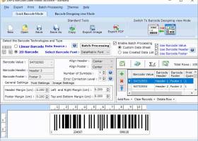 Standard Barcode Label Generator screenshot