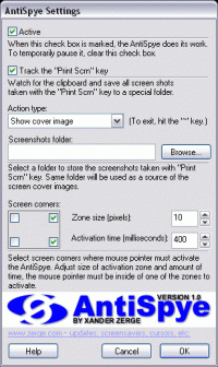 AntiSpye screenshot