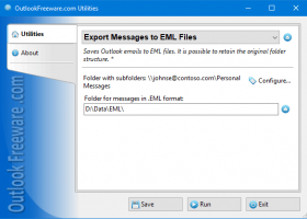 Export Messages to EML Files screenshot