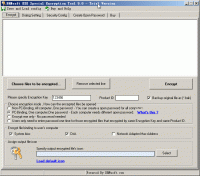 DRMsoft EXE Special Encryption Tool screenshot