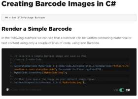 Generate Barcode Images in C# screenshot