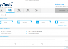 SysTools Gmail Backup screenshot