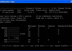 SIPp screenshot