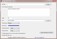 PDF Watermark Creator screenshot