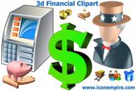 3d Financial Clipart screenshot