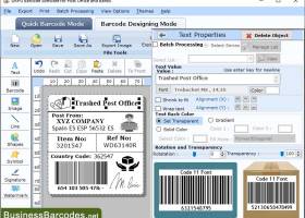 Postal Barcode Maker Program screenshot