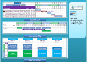 Blue Excel screenshot