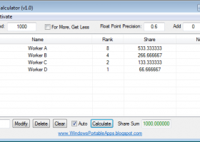Multi Share Calculator screenshot