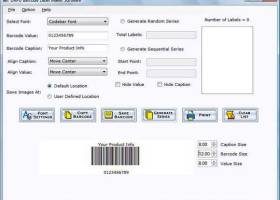 Inventory Barcode Labels Creator screenshot