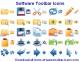 Software Toolbar Icon Library