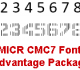 MICR CMC7 Font Advantage Package