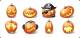 Icons-Land Vista Style Halloween Pumpkin Emoticons