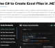 C# Create Excel File Tutorial