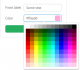 JavaScript Webix Colorpicker