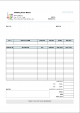 Clothing Store Invoice Template