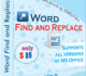 Word Find and Replace