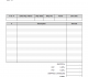 Blank Service Invoicing Template