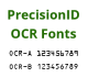 OCR-A and OCR-B Fonts by PrecisionID