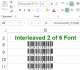PrecisionID Interleaved 2 of 5 Fonts