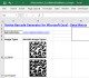 Excel Data Matrix 2D Barcode Generator